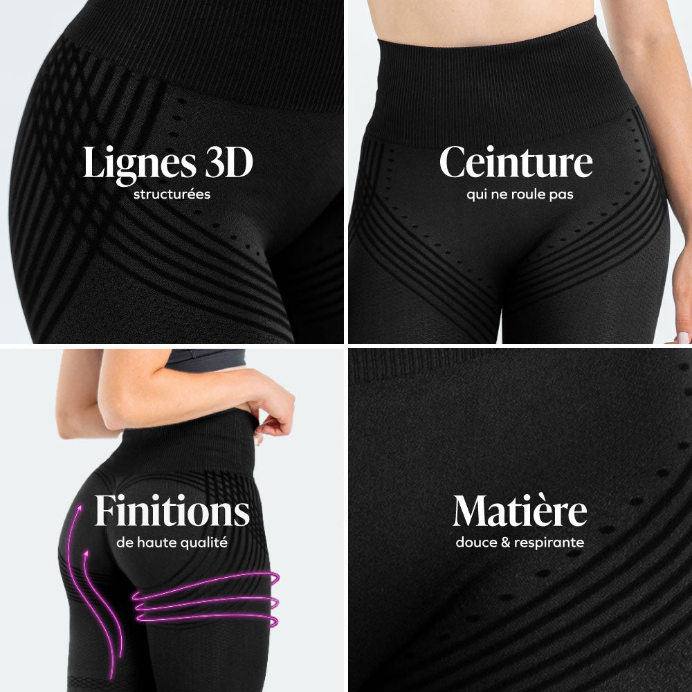 Legging 3D | Noir