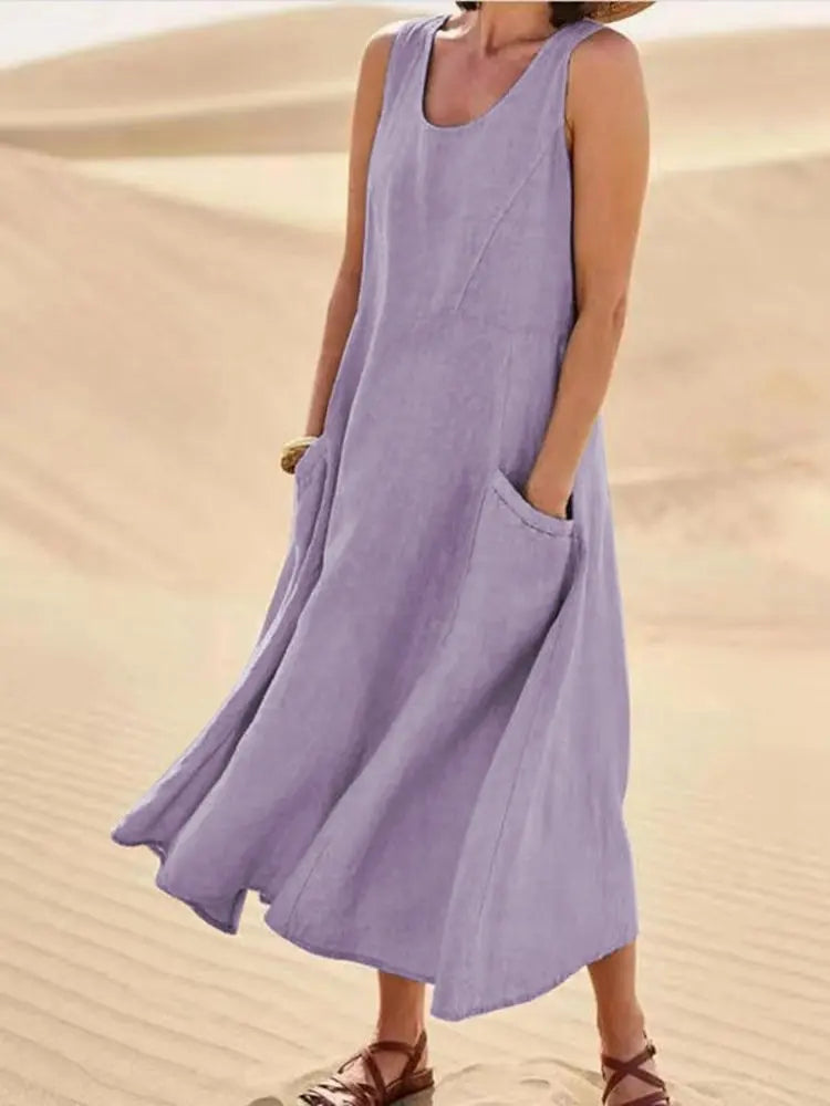 DELACROIX | Robe Maxi Confort Naturel Chloé