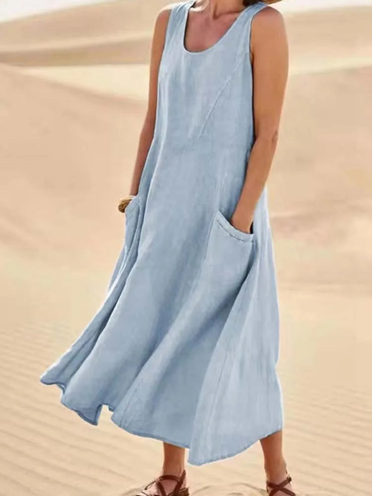 DELACROIX | Robe Maxi Confort Naturel Chloé